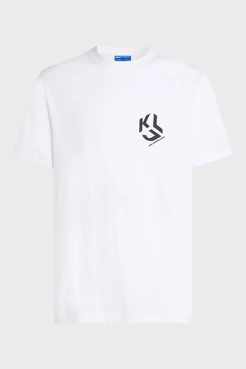 Чоловіча біла футболка klj regular 5