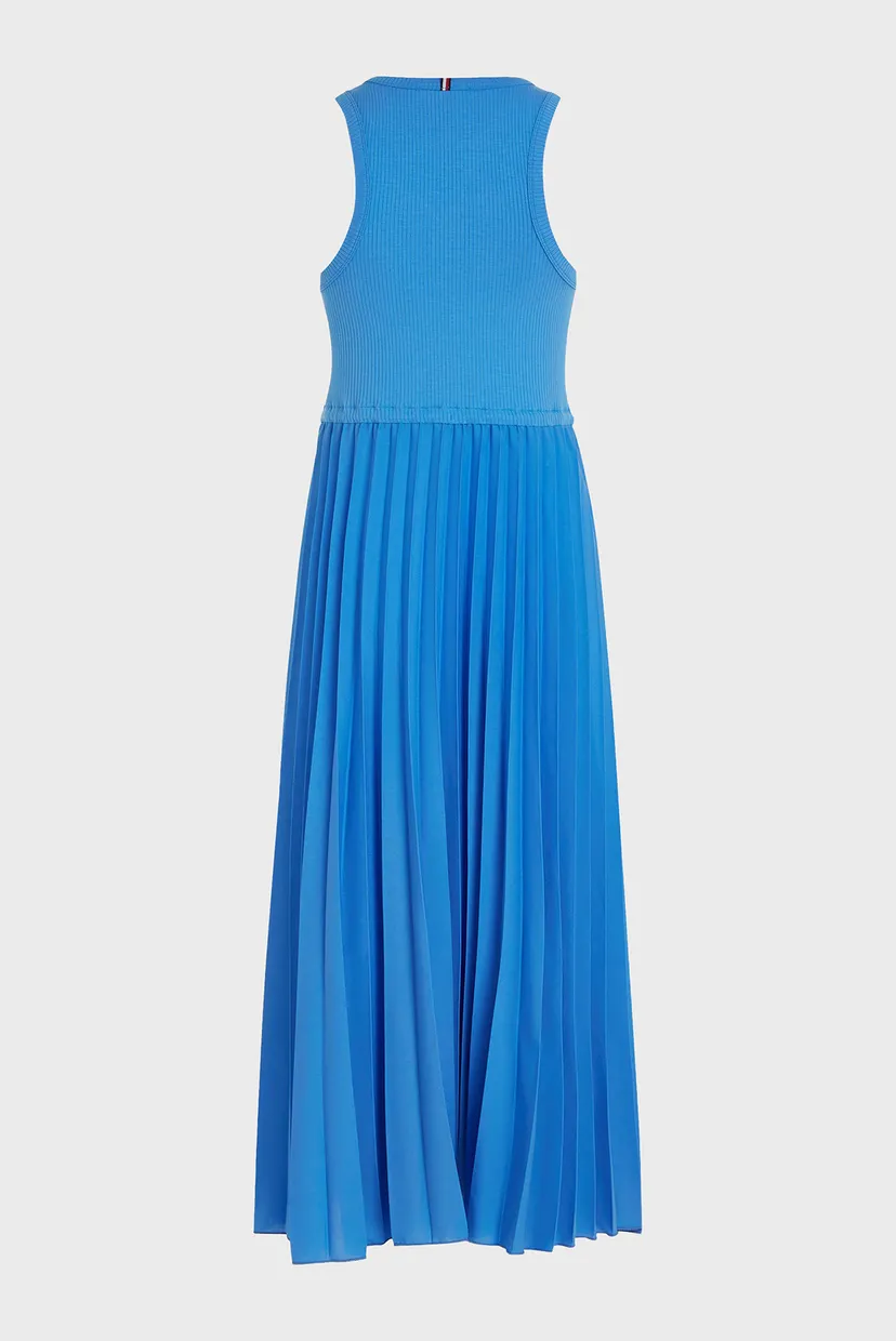 Жіноча блакитна сукня RIB TANK PLEATED 5
