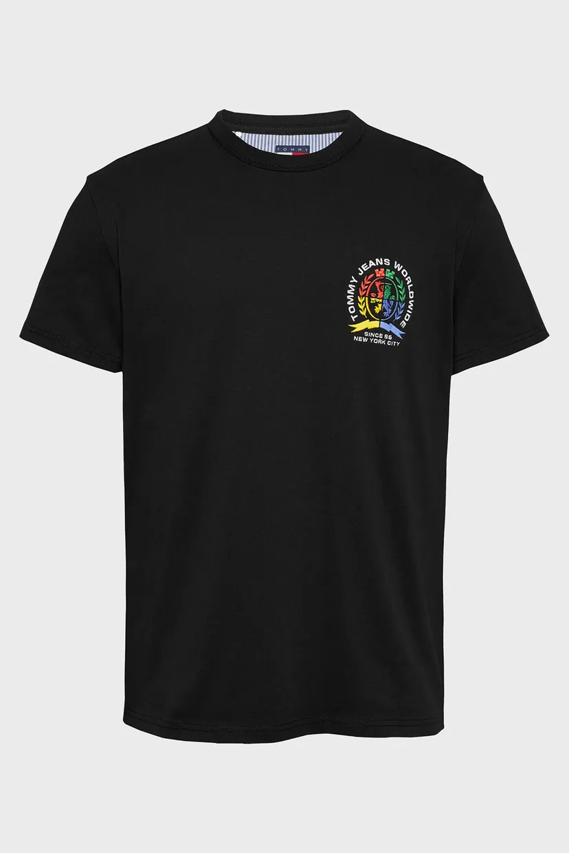 Чоловіча чорна футболка TJM REG POP CREST TEE EXT 6