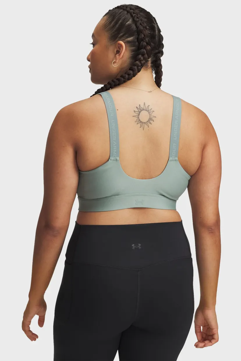 Женский мятный топ UA Infinity High Zip 2.0 Bra 8