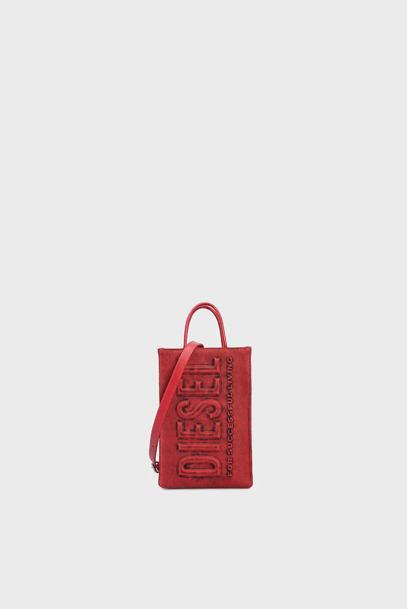 Женская красная сумка DSL SHOPPER 3D Diesel X09414 P5190 — MD-Fashion