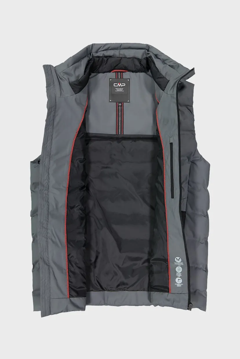 Чоловічий сірий жилет VEST FEEL WARM 4