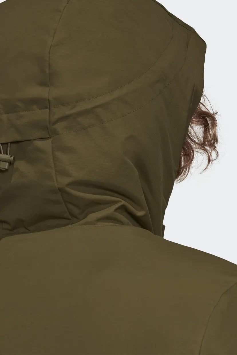 Чоловіча зелена куртка з капюшоном Utilitas 3-Stripes 8