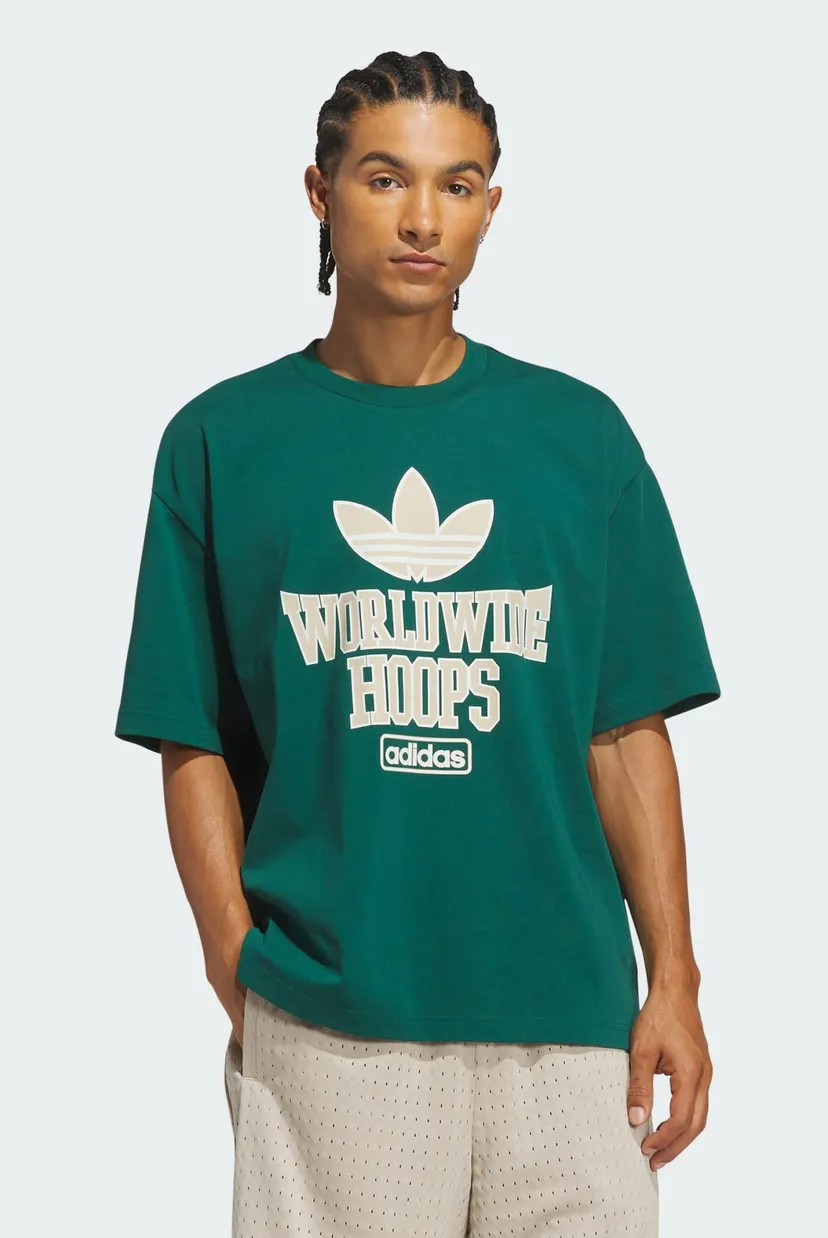 Зелена футболка ORIGINALS WORLDWIDE HOOPS ONE WORLD (унісекс) 4