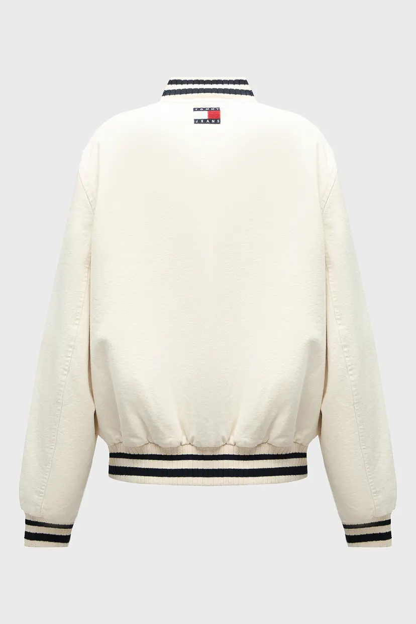 Мужской белый бомбер VARSITY 7