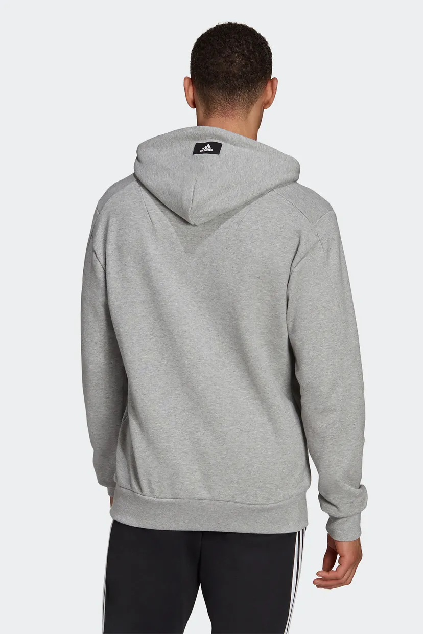 Чоловіче сіре худі adidas Sportswear Future Icons Logo Graphic 3