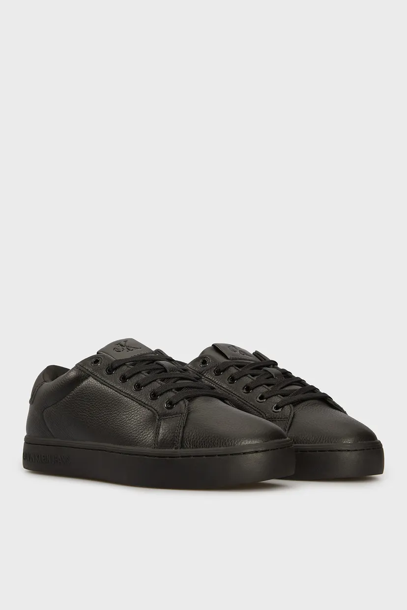 Мужские черные кожаные сникерсы CLASSIC CUPSOLE LOW OHB 3