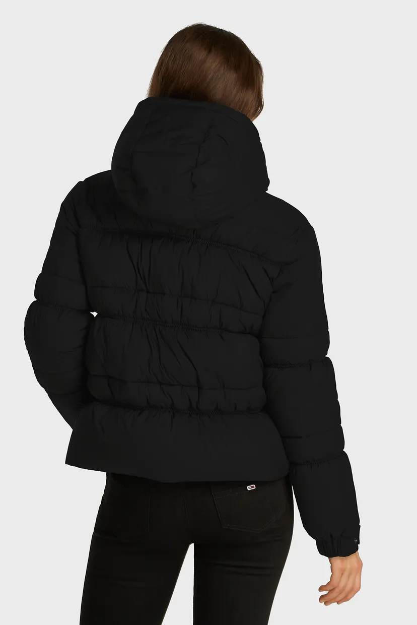 Женская черная куртка TJW QUILT ROUCH TAPE JACKET 3