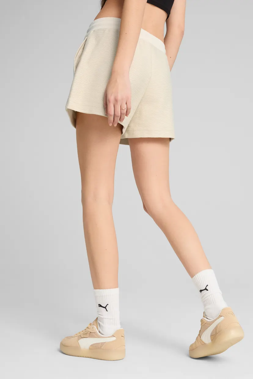 Жіночі білі шорти PREMIUM ESS A-Line Shorts 4' Jacquard Women 3