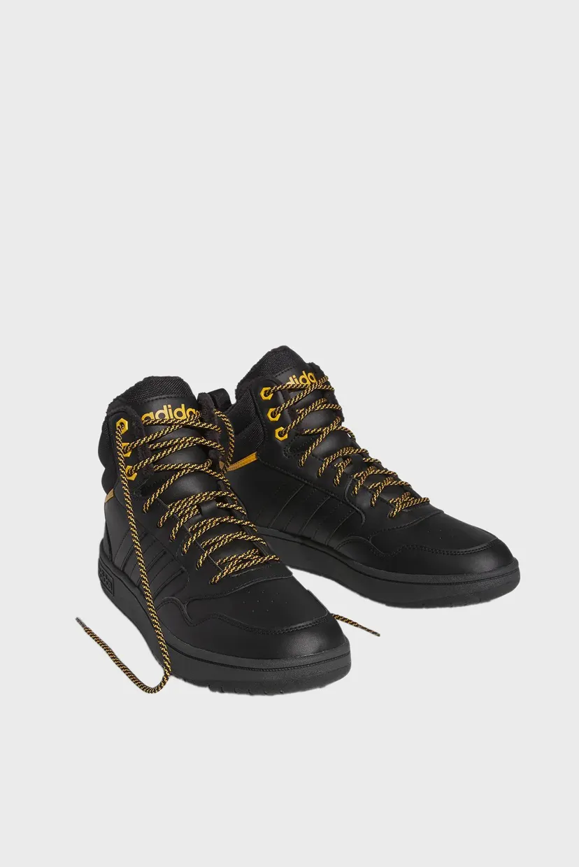 Чоловічі чорні хайтопи Hoops 3.0 Mid Lifestyle Basketball Classic Fur Lining 3