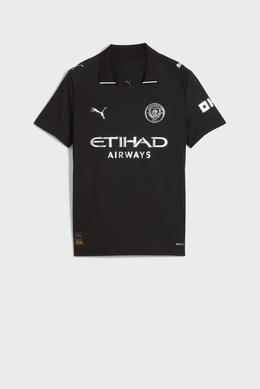 Детская черная футболка Manchester City 25/26 Away Jersey Youth 5