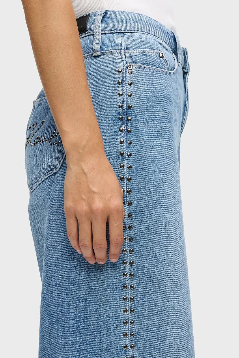 Жіночі блакитні джинси STUD DETAIL 4