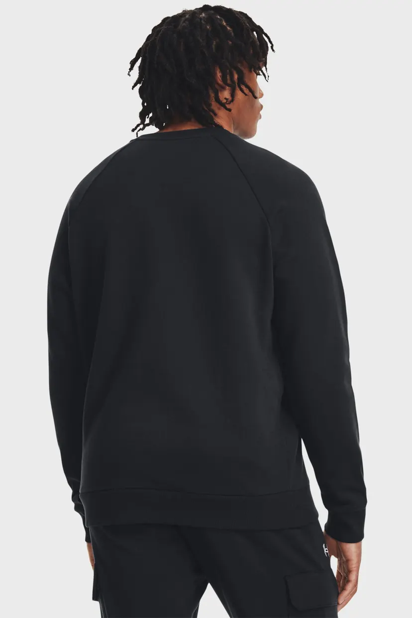 Мужской черный свитшот UA Rival Fleece Crew 3