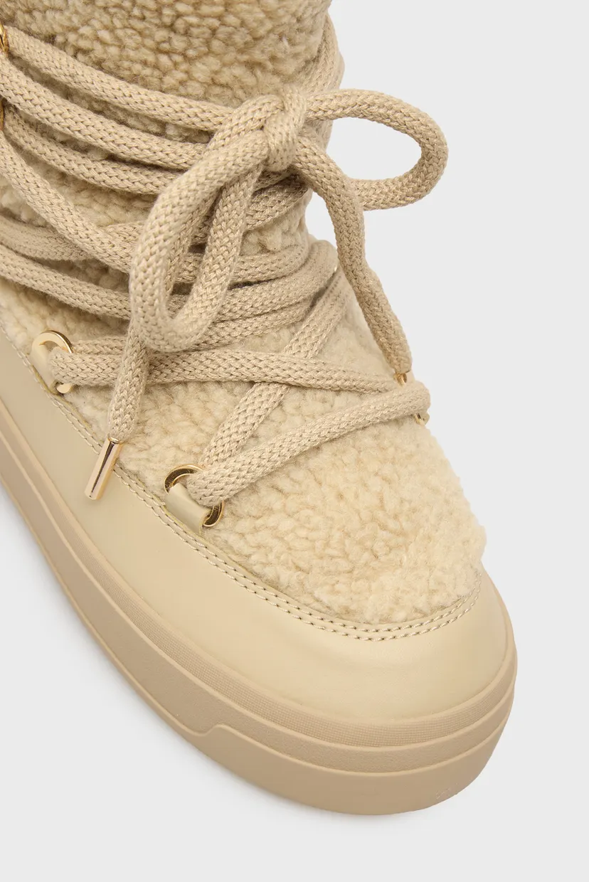Жіночі бежеві місяцеходи FAUX SHEARLING SNOWBOOT 4