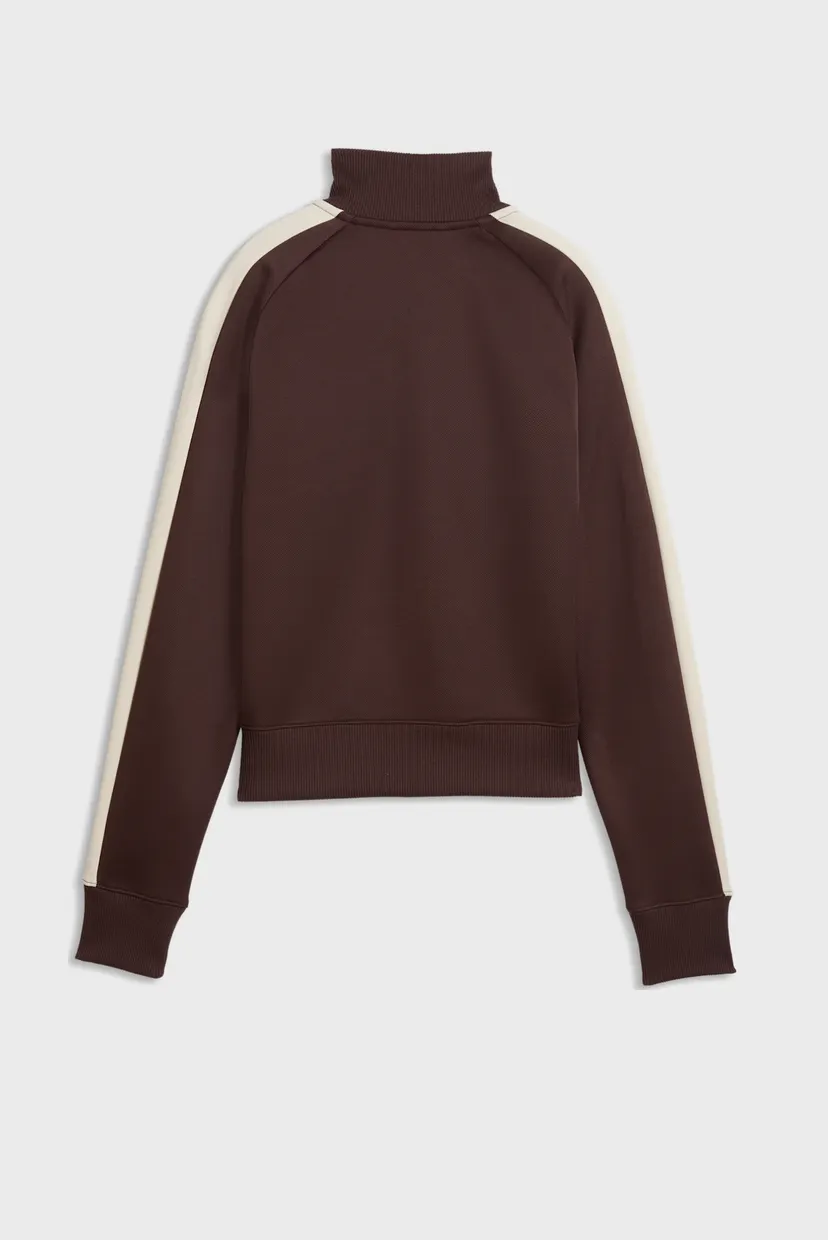 Жіноча коричнева спортивна кофта T7 ALWAYS ON Short Track Jacket Women 5