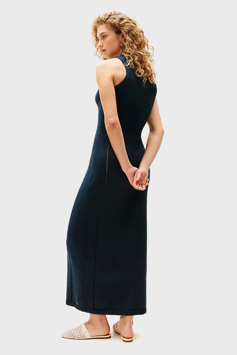 Женское темно-синее платье TH X SRG MAXI KNIT DRESS 3