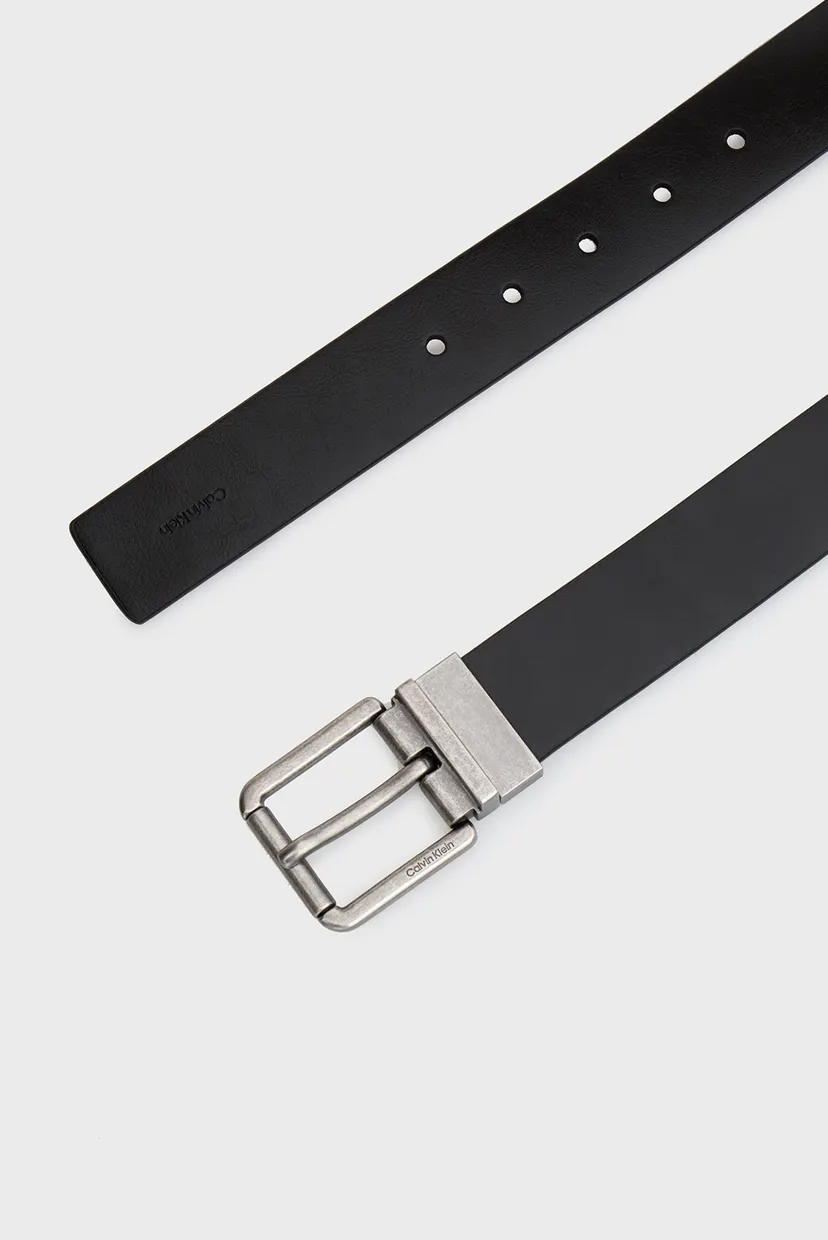 Чоловічий шкіряний двосторонній ремінь CASUAL ROLLER BUCKLE 35MM ADJ/RE 3