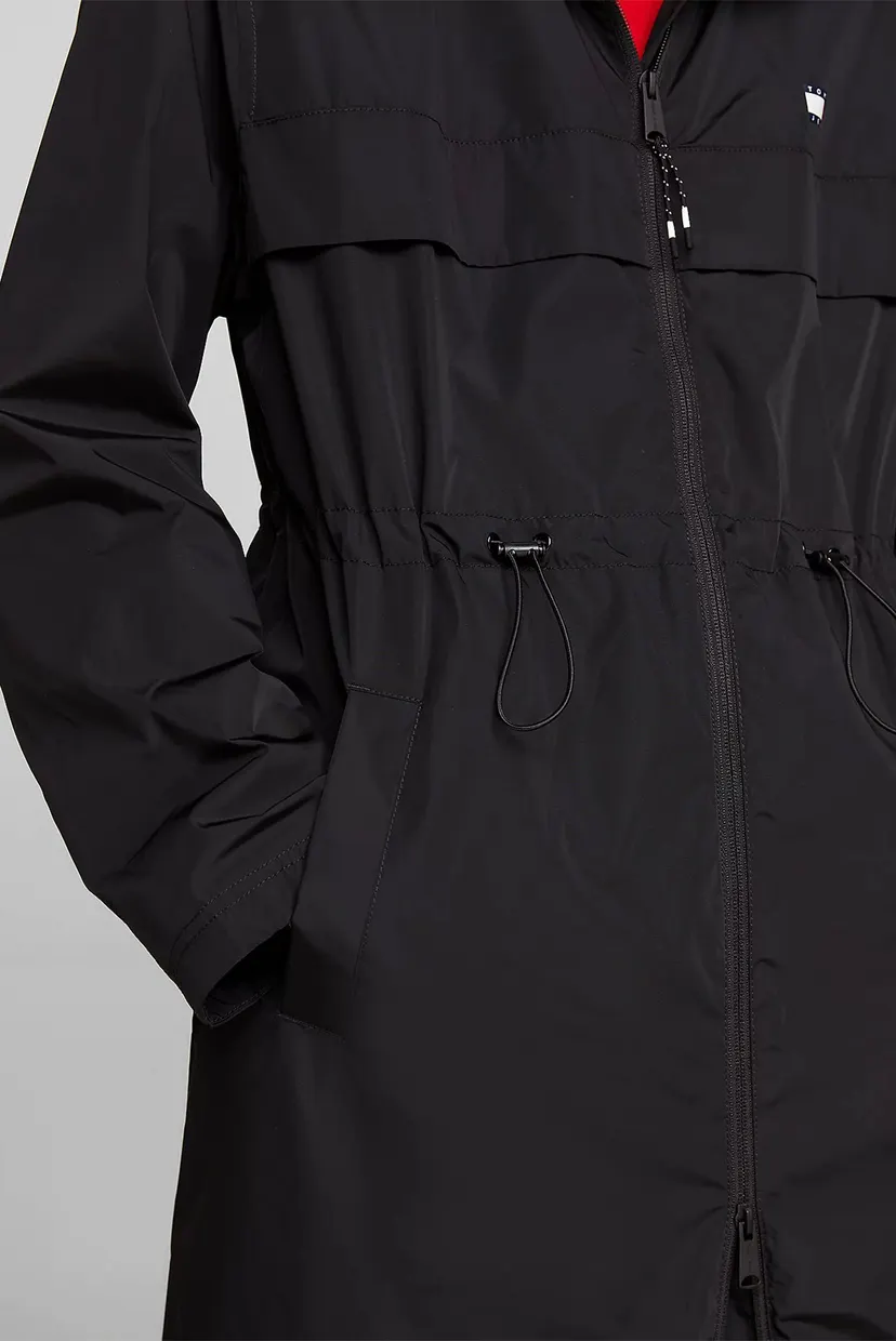 Женский черный плащ TJW CHICAGO WAISTED COAT EXT 5