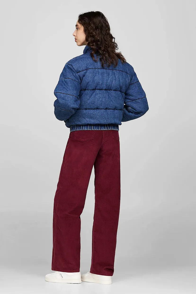Жіноча синя джинсова куртка DENIM PUFFER 3
