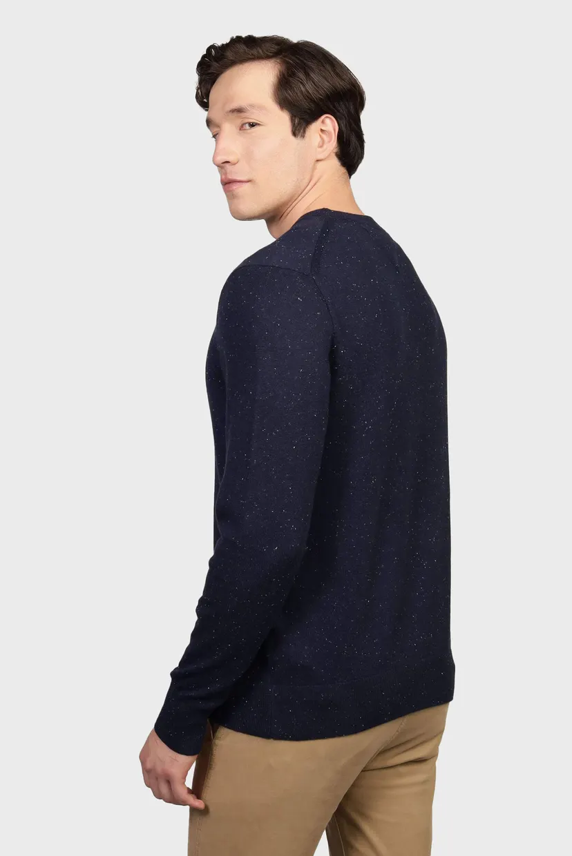 Мужской темно-синий джемпер PIMA ORG CTN CASHMERE CREW NECK 3