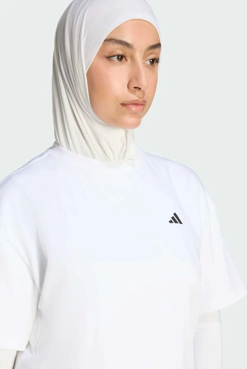 Жіноча біла футболка Power Essentials Workout Oversized 4