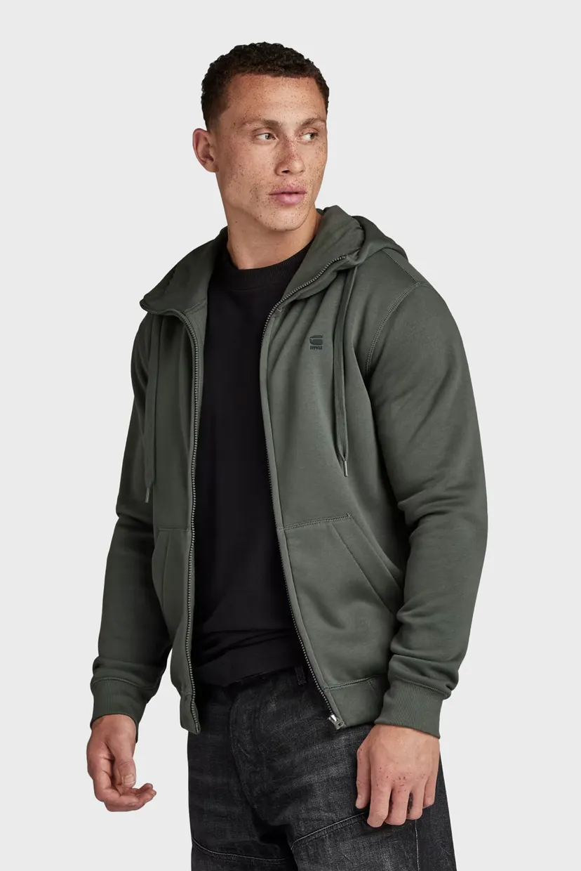 Чоловіче темно-сіре худі Premium core hdd zip sw l/s 3