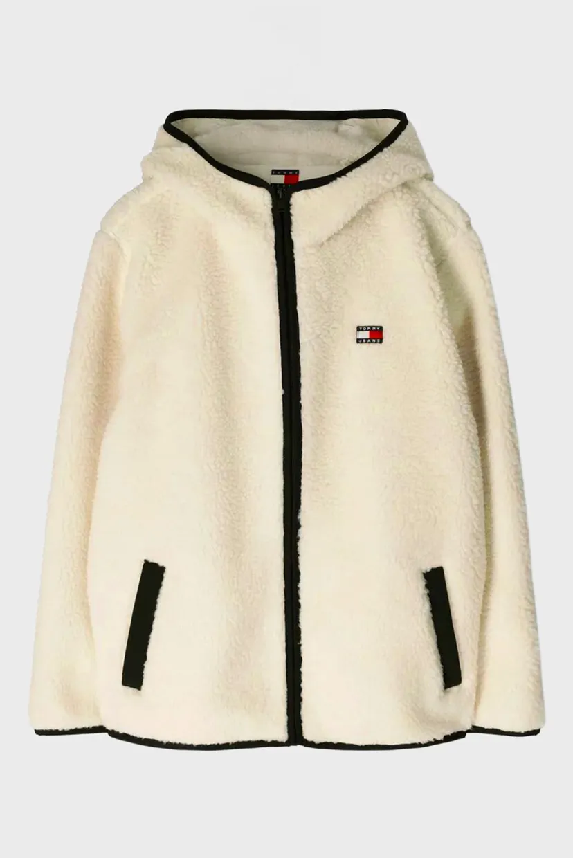 Чоловіча бежева куртка TJM REG BADGE TEDDY ZIP TRU EXT 5