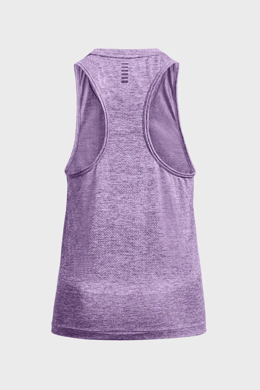 Женская фиолетовая майка UA Seamless Stride Singlet 5