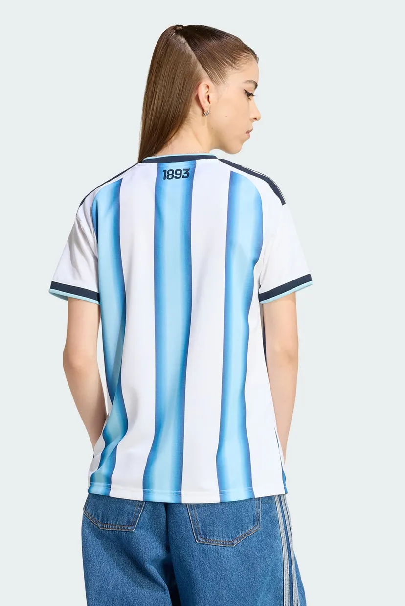 Жіноча біла футболка у смужку Argentina 26 Home Replica 3