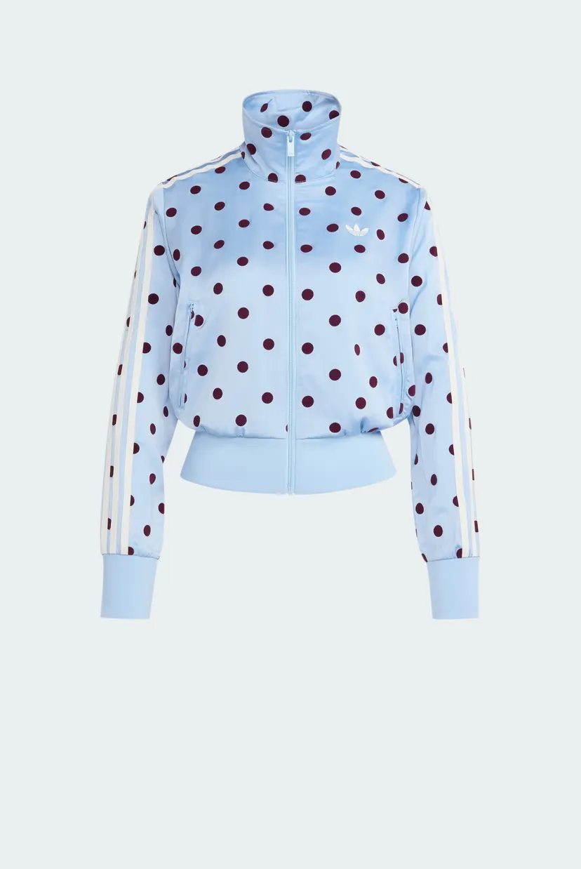 Жіноча блакитна спортивна кофта у горошок Satin Polka Dots Tt 6