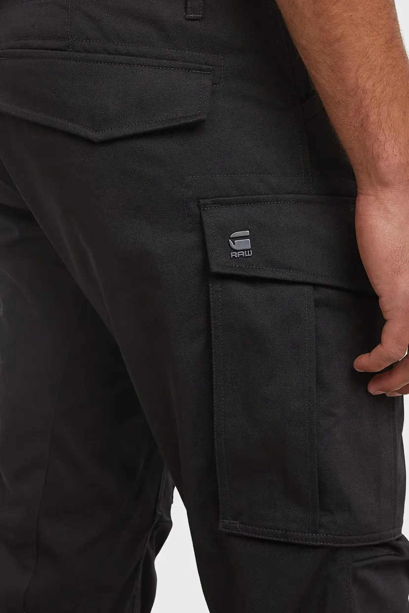 Чоловічі чорні карго Rovic Zip 3D Regular 4