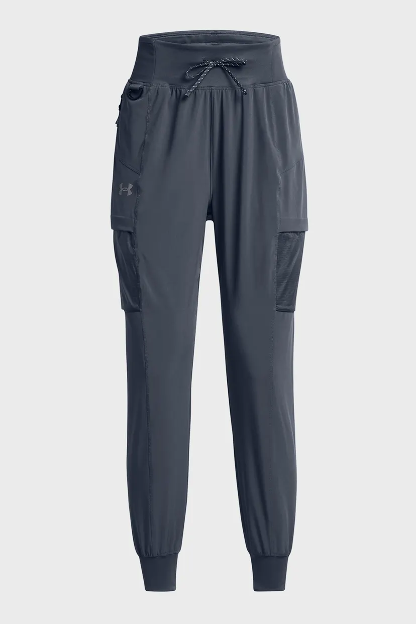 Женские серые спортивные брюки UA Run Trail Pant 6