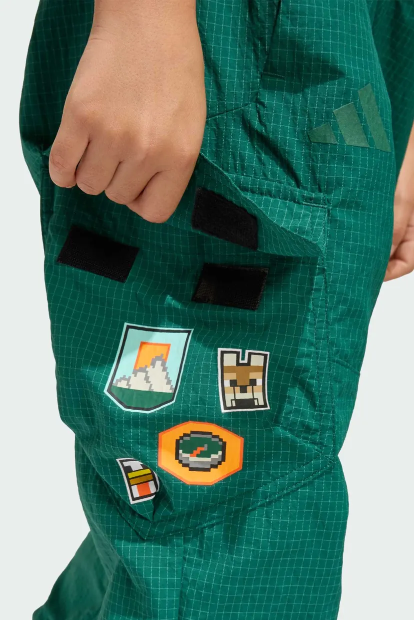 Дитячі зелені спортивні штани adidas Minecraft Terrex CLIMA365 Kids 7