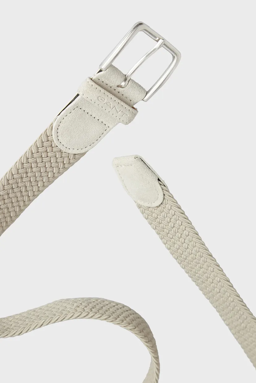 Мужской бежевый ремень ELASTIC BRAIDED BELT 3