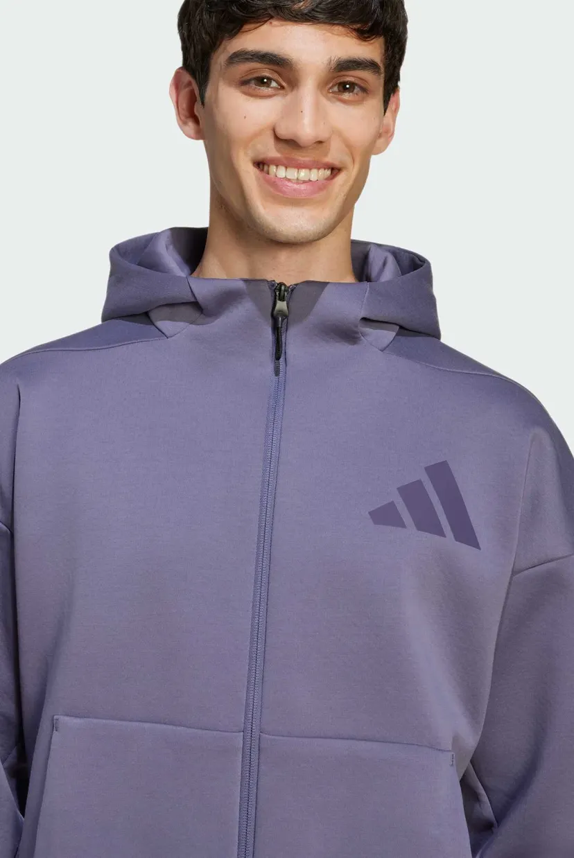 Мужское фиолетовое худи New adidas Z.N.E. Full-Zip 4
