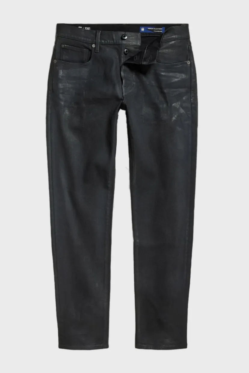 Мужские черные джинсы 3301 Slim 4