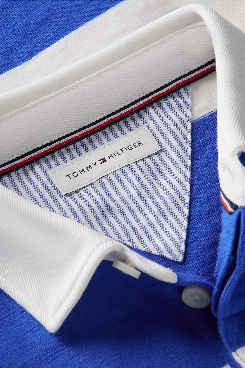 Дитяче поло у смужку SLUB RUGBY STRIPE POLO LS 5