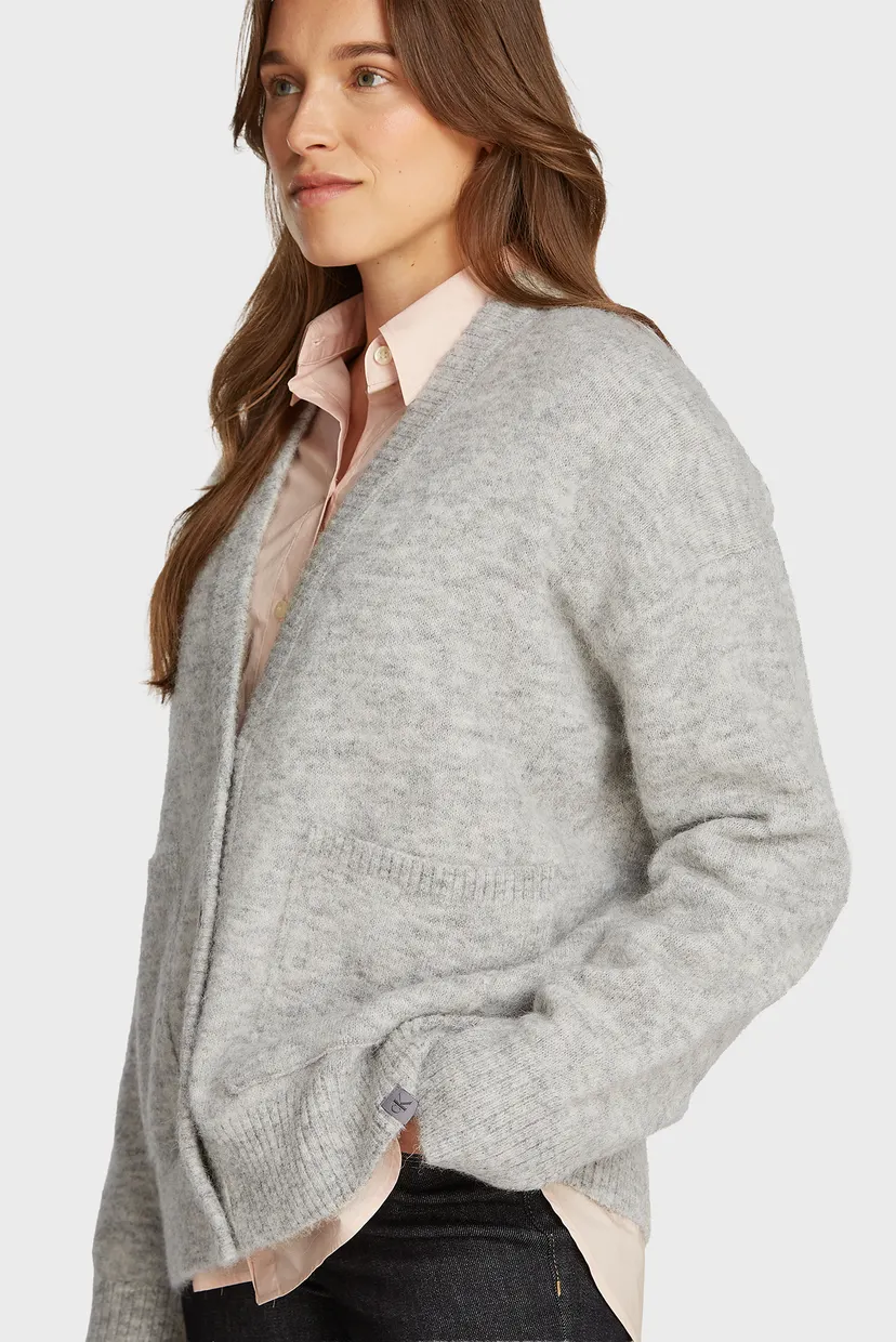 Жіночий сірий кардиган TEXTURED LOOSE 3