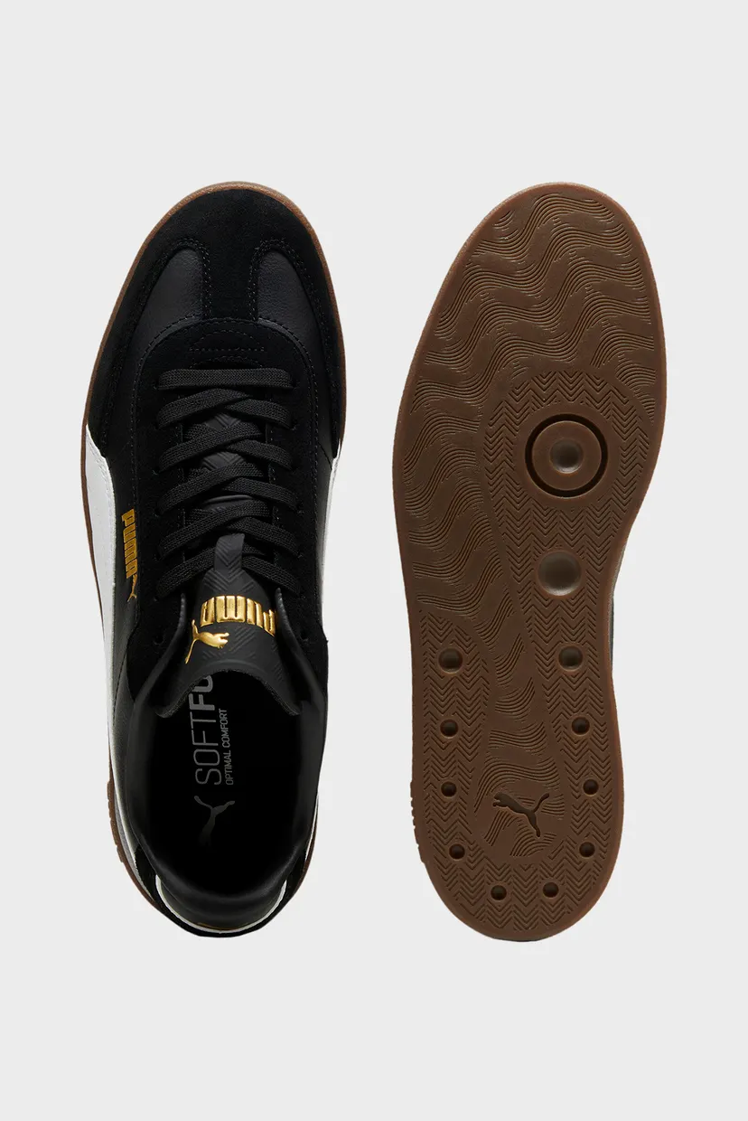 Черные кожаные сникерсы PUMA Club II Era Sneakers Unisex 5