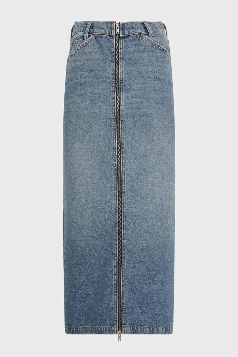 Жіноча блакитна джинсова спідниця ZIP FRONT VINTAGE 7