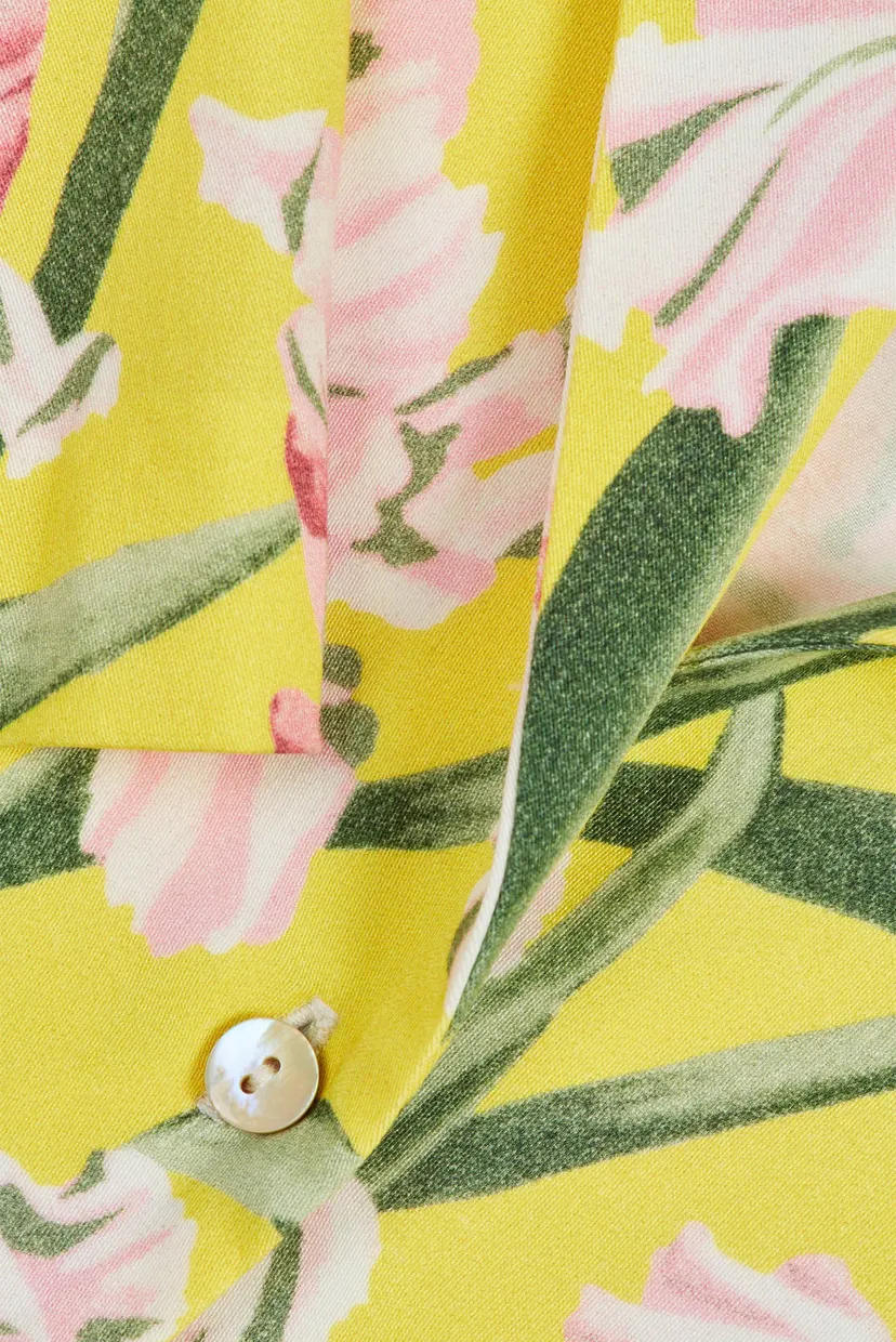 Жіноча жовта блуза з візерунком REL IRIS PRINT SS PYJAMA 7