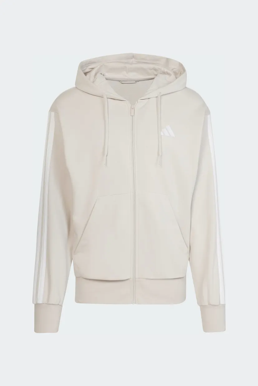 Чоловіче світло-сіре худі Essentials 3-Stripes French Terry 6