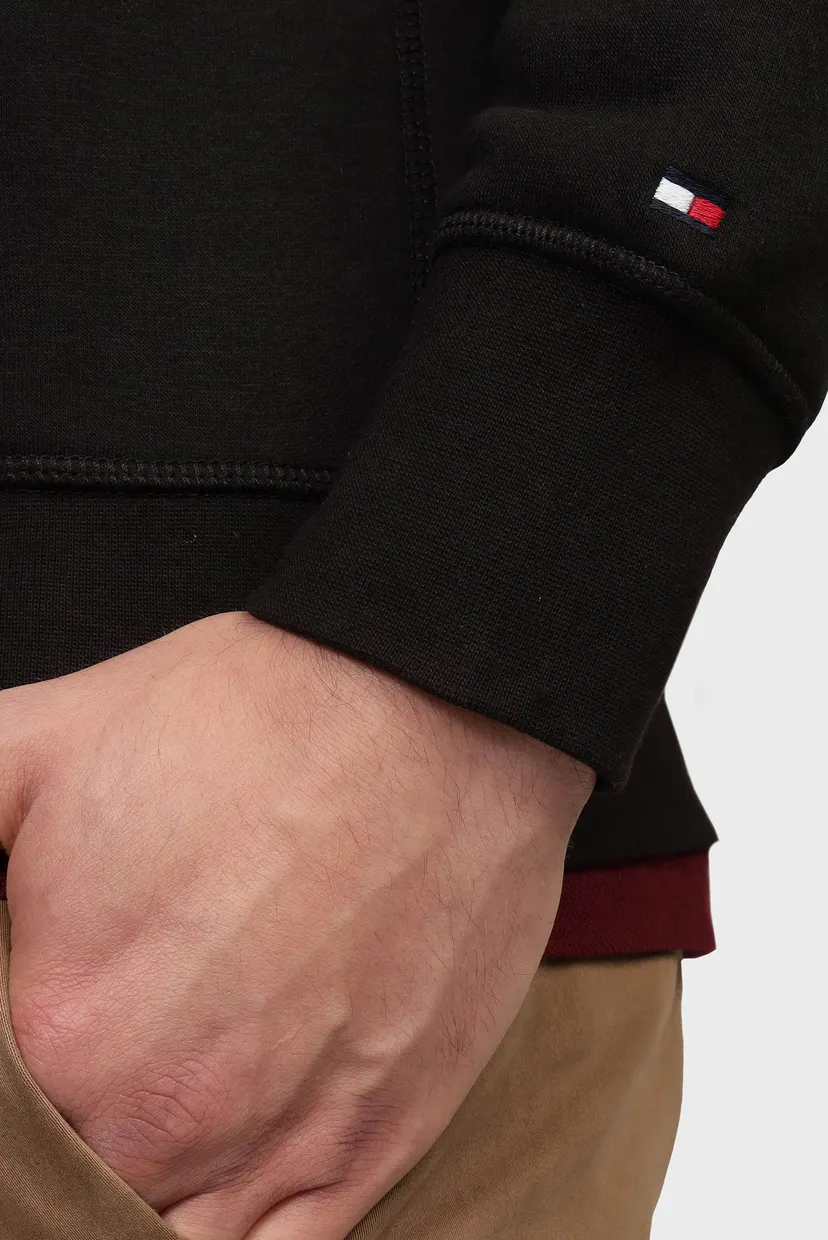 Мужское черное худи BIG HILFIGER HOODY 5