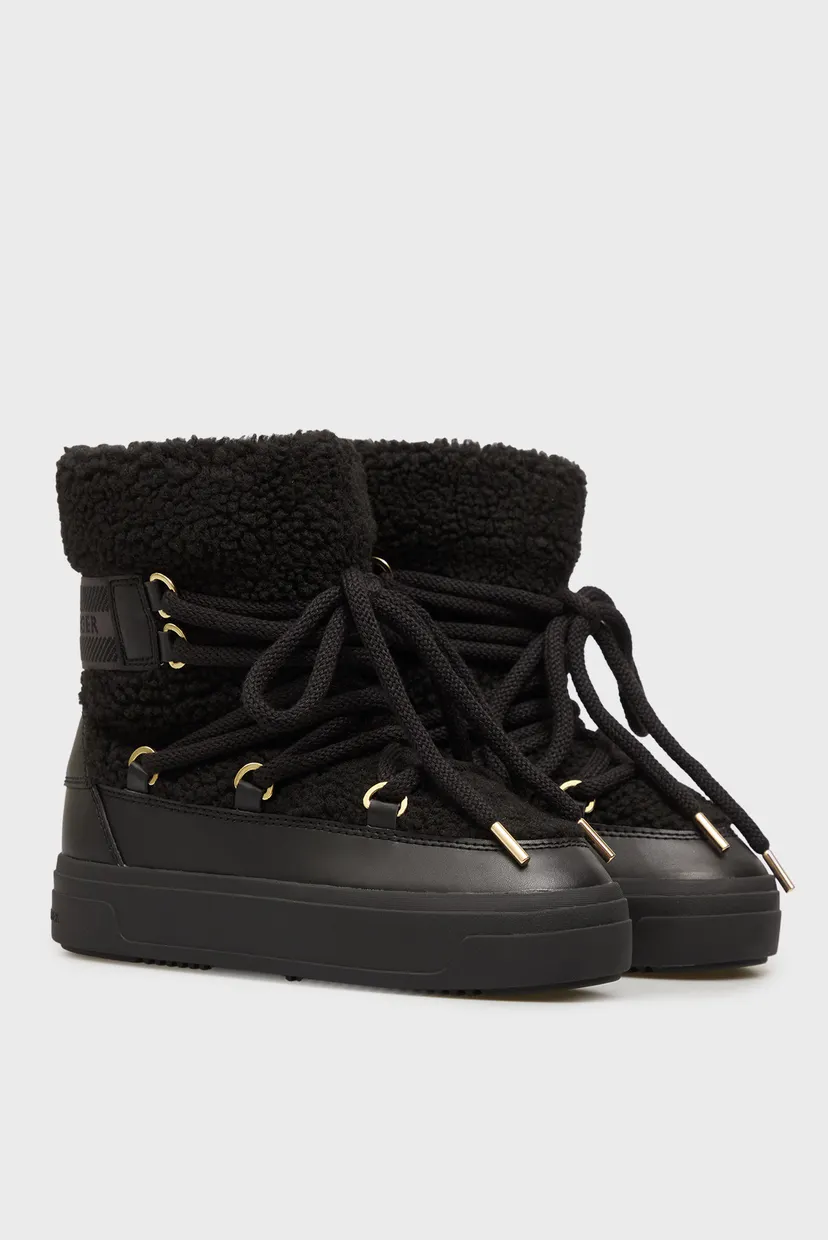 Жіночі чорні місяцеходи FAUX SHEARLING SNOWBOOT 3
