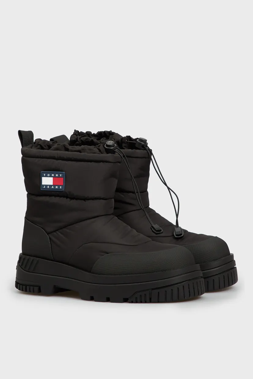 Мужские черные дутики TJM SNOW BOOT 3