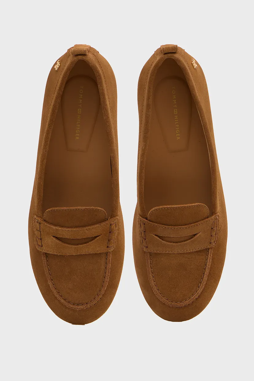 Женские рыжие замшевые  лоферы FLEX LOAFER BALLERINA 4