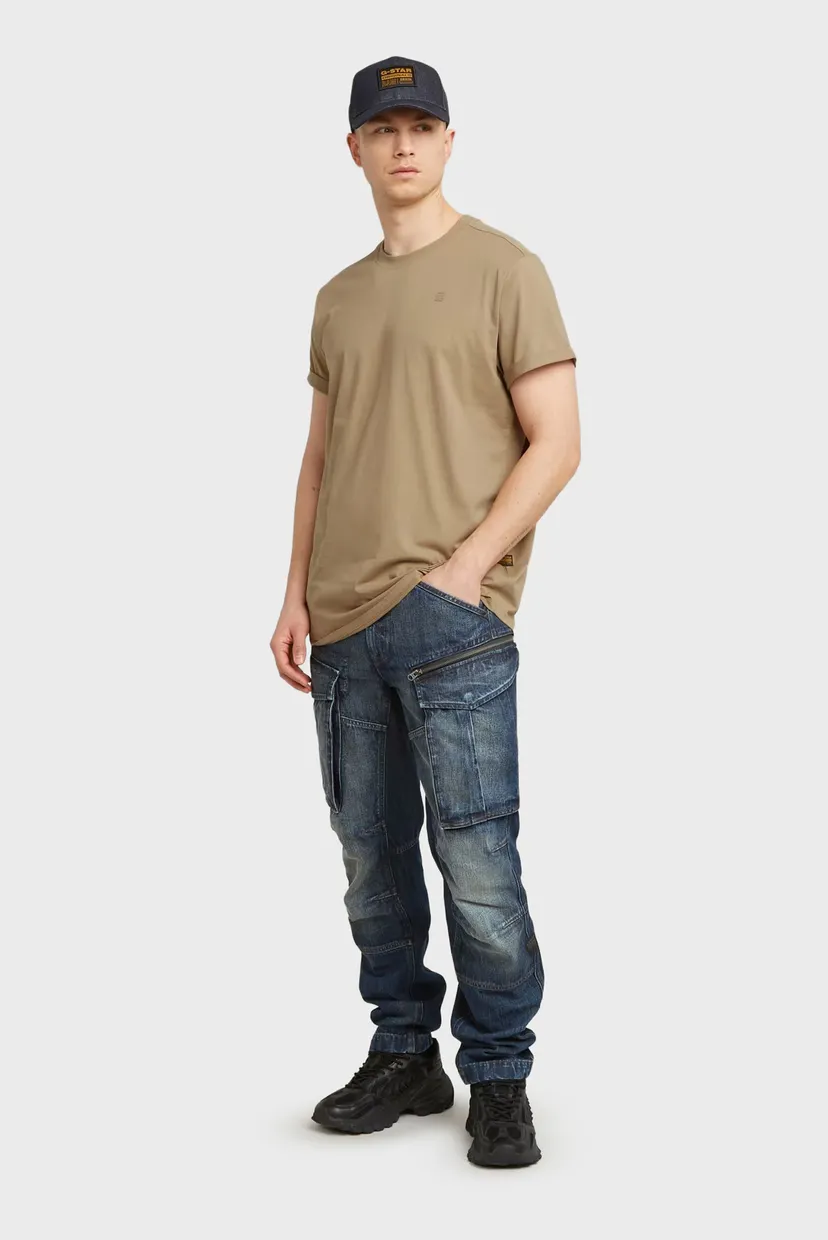 Чоловічі сині джинси Rovic zip 3d regular tapered denim 3
