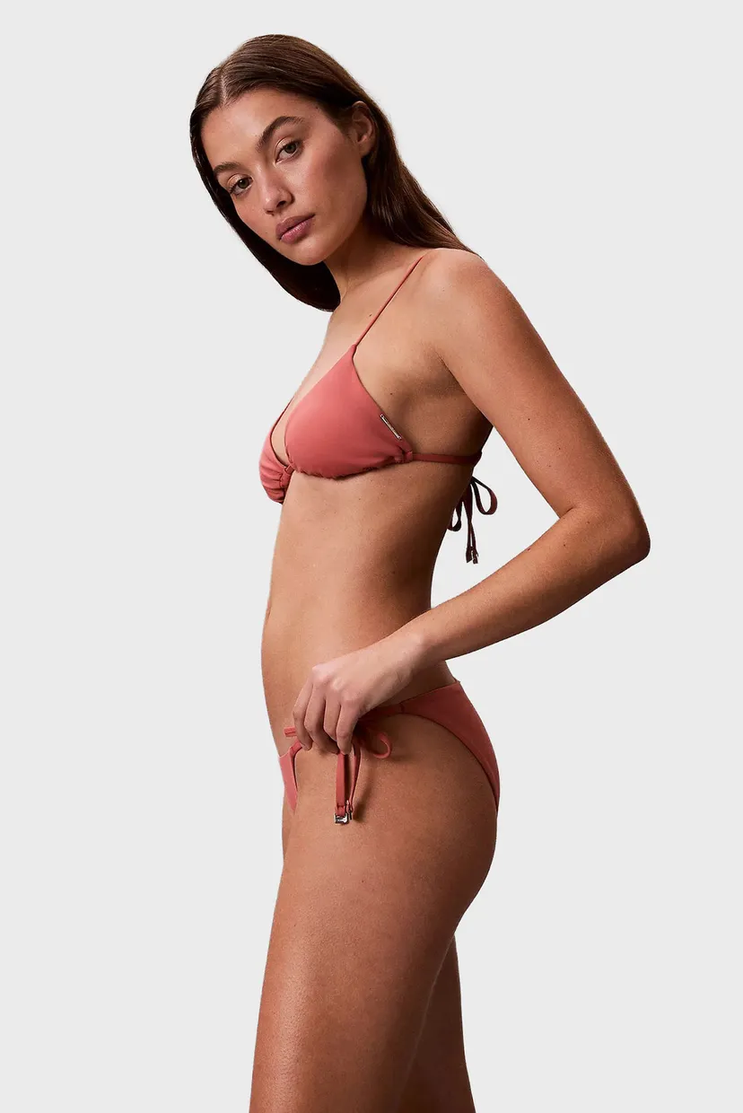 Жіночі коралові трусики від купальника STRING SIDE TIE 3