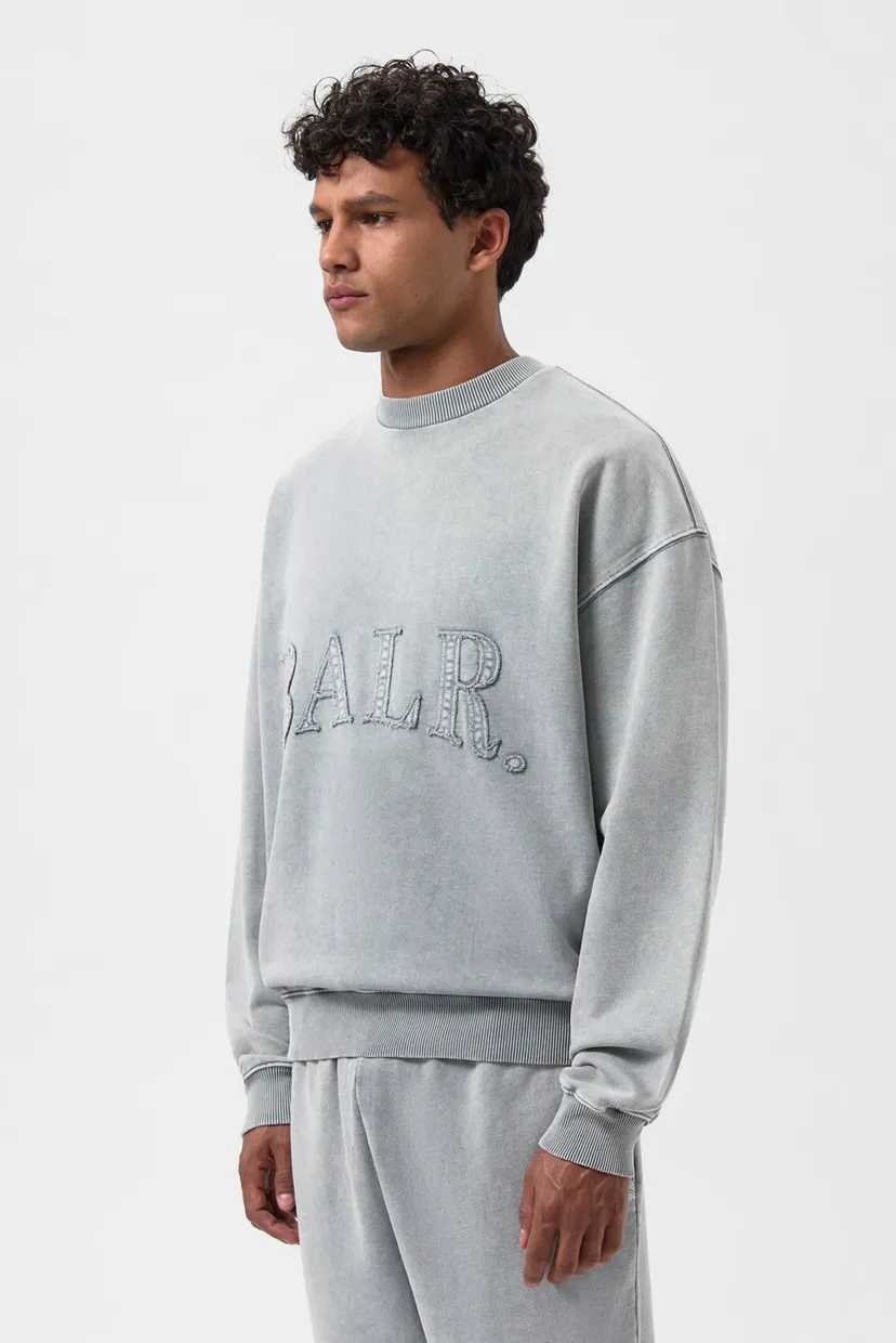 Чоловічий сірий світшот Urban Washed Box Crewneck 3