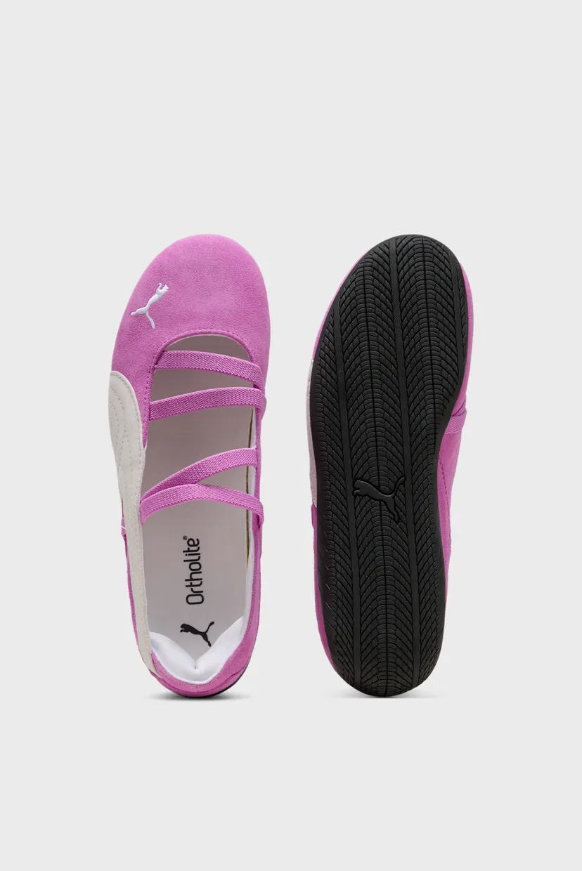 Женские розовые замшевые балетки Speedcat Ballet Suede Shoes Women 5